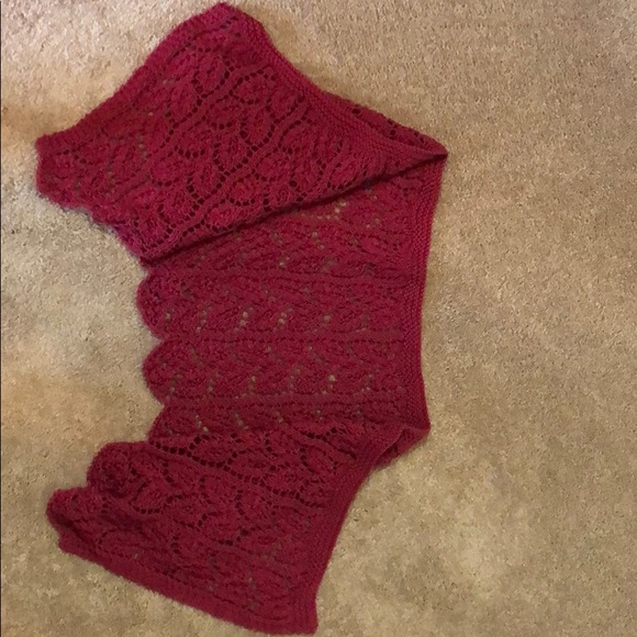 Hand knit Pima cotton shawl - Picture 4 of 5